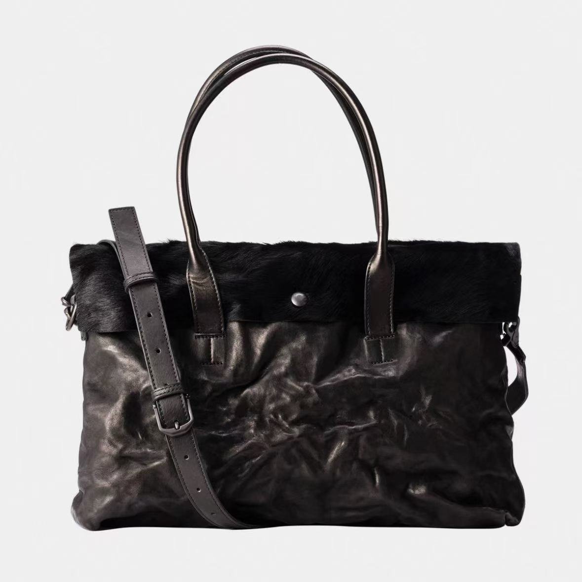 68ffde882901b3413649fd22402bfa24 Men's horse fur handbag - Image 1
