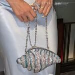 Shell Crystal Banquet Handbag
